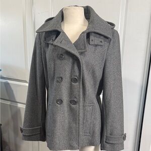 Calvin Klein Charcoal Pea Coat